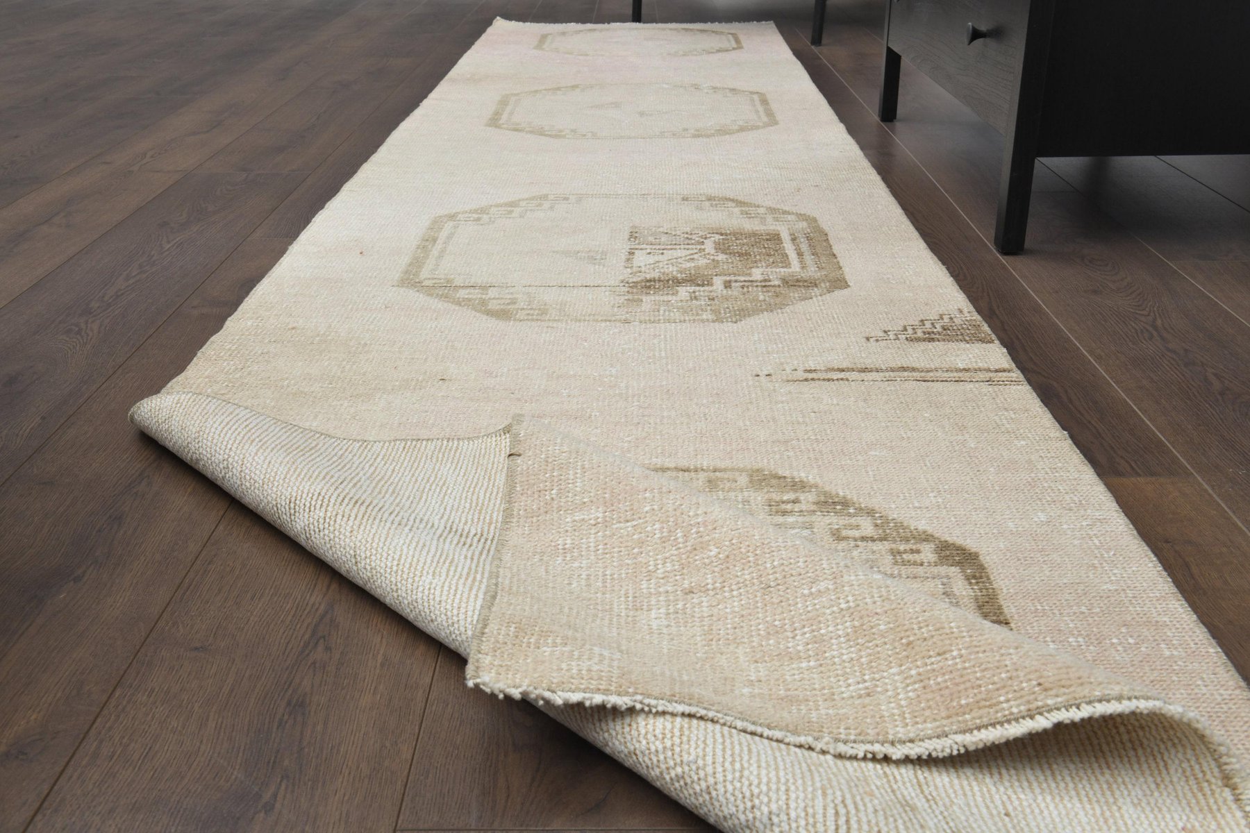 Safavieh Chelsea Teppich HK55G – Handgeknüpft, Wolle, 70 X 150 Cm, Elfenbein/Blau (Läufer)
