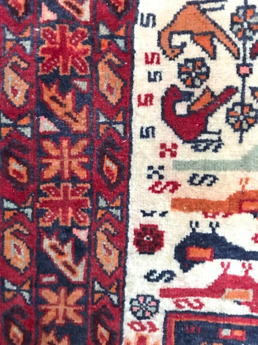 Little Ghashghai Rug, 1960s for sale at Pamono