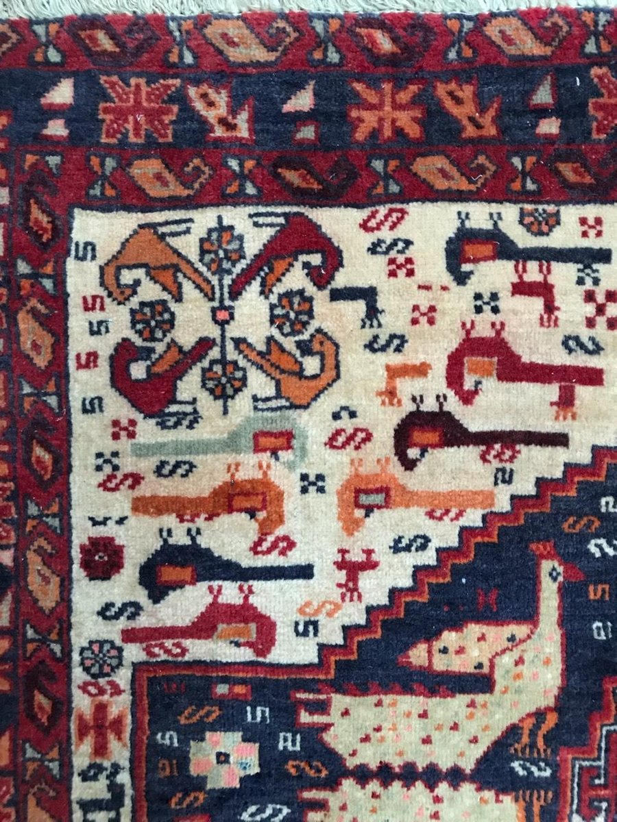 Little Ghashghai Rug, 1960s for sale at Pamono