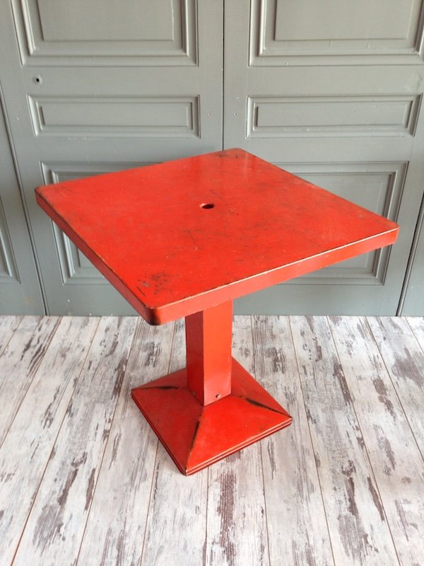 Juego de comedor industrial de Xavier Pauchard para Tolix, años 50 en