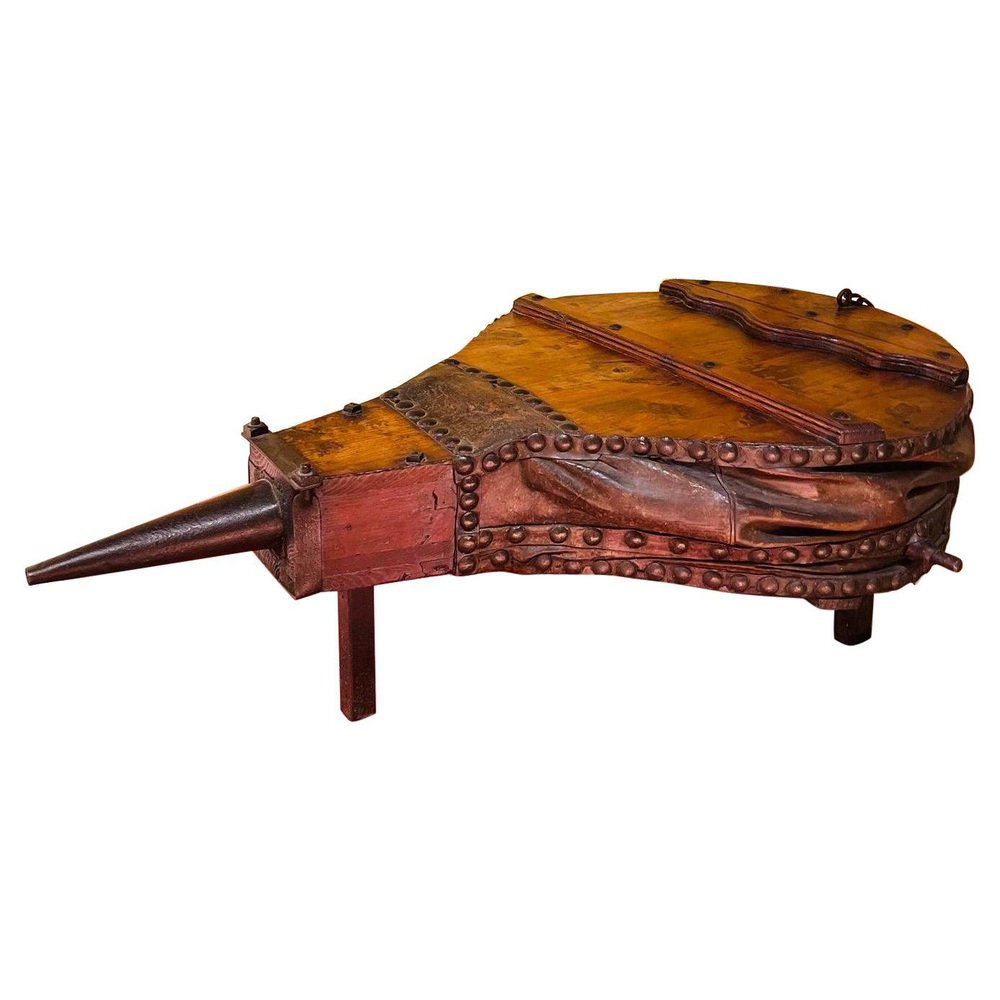 Antique Industrial Bellows Coffee Table, 1880s for sale at Pamono