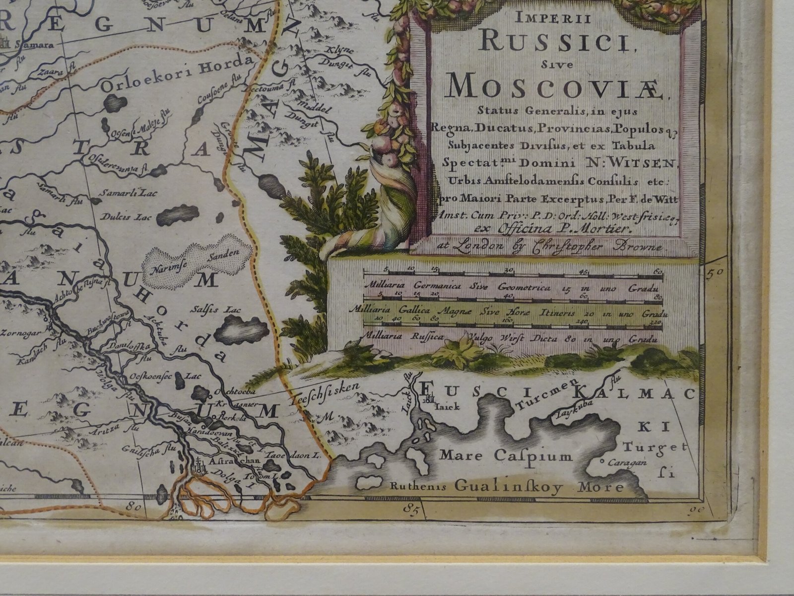 Cartographic Map of the Russian Empire by Frederick De Wit, 17th Century for sale at Pamono