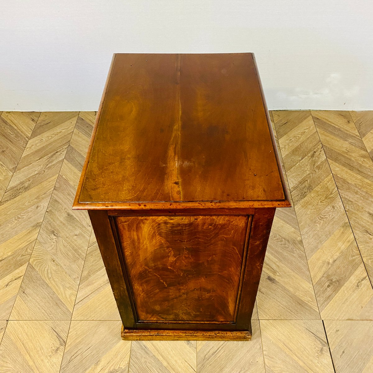 Antique Oak 5Drawer Collectors with Brass Handles, Early 19th