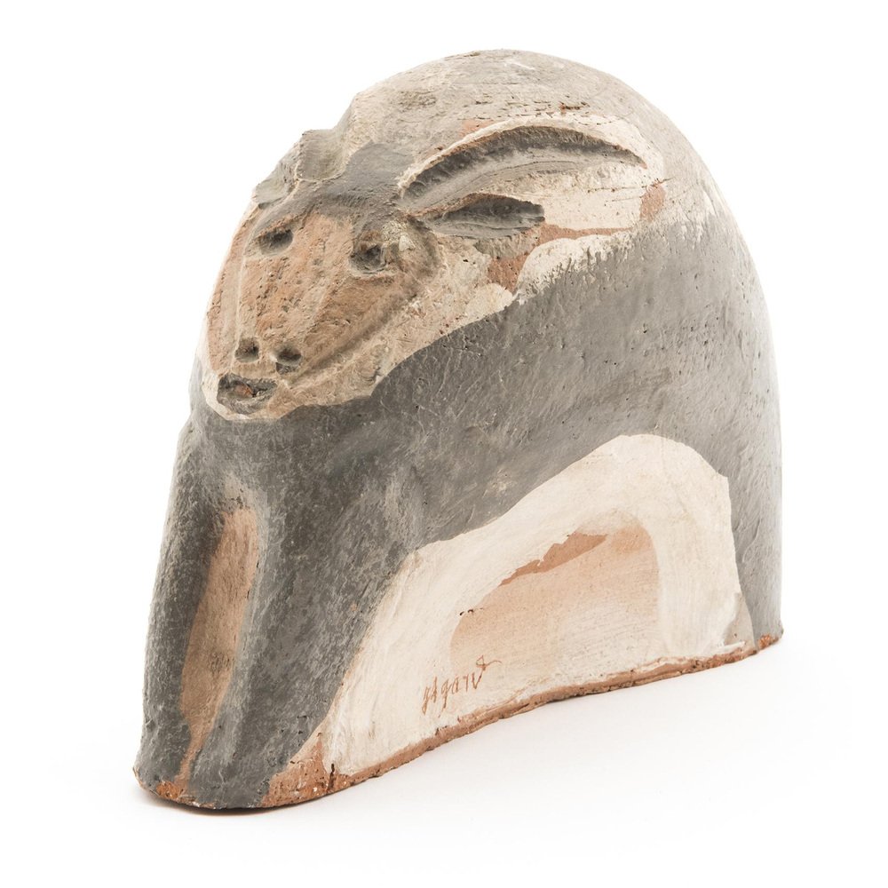 Stilisierter Widderkopf von Jules Agard für Vallauris, 1950er bei