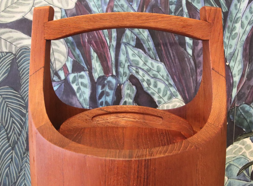 Großer Teak Eiskübel oder Weinkühler von Jens H. Quistgaard für Dansk