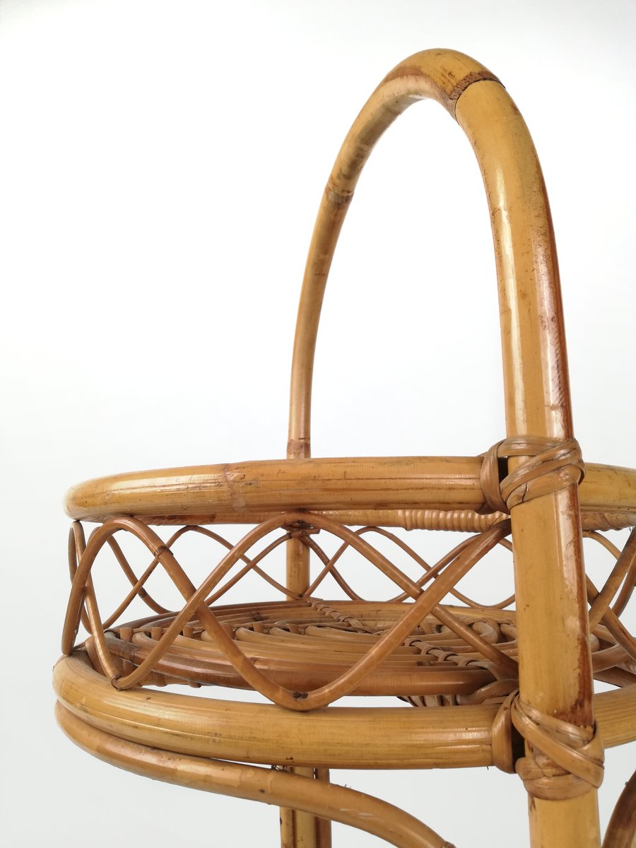 Produktbild von Chinesischer Vintage-Bucket-Hut Aus Bambus Und Rattan