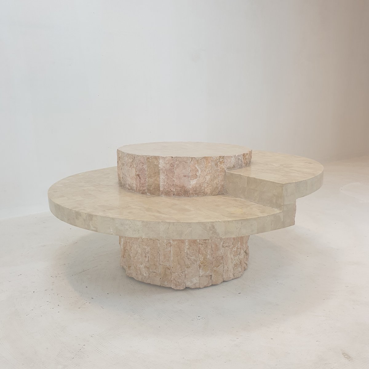 Mactan or Fossil Stone Coffee Table by Magnussen Ponte, 1980s for sale