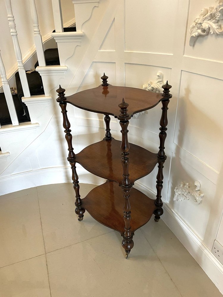 Antique Victorian Rosewood Freestanding Shelf for sale at Pamono
