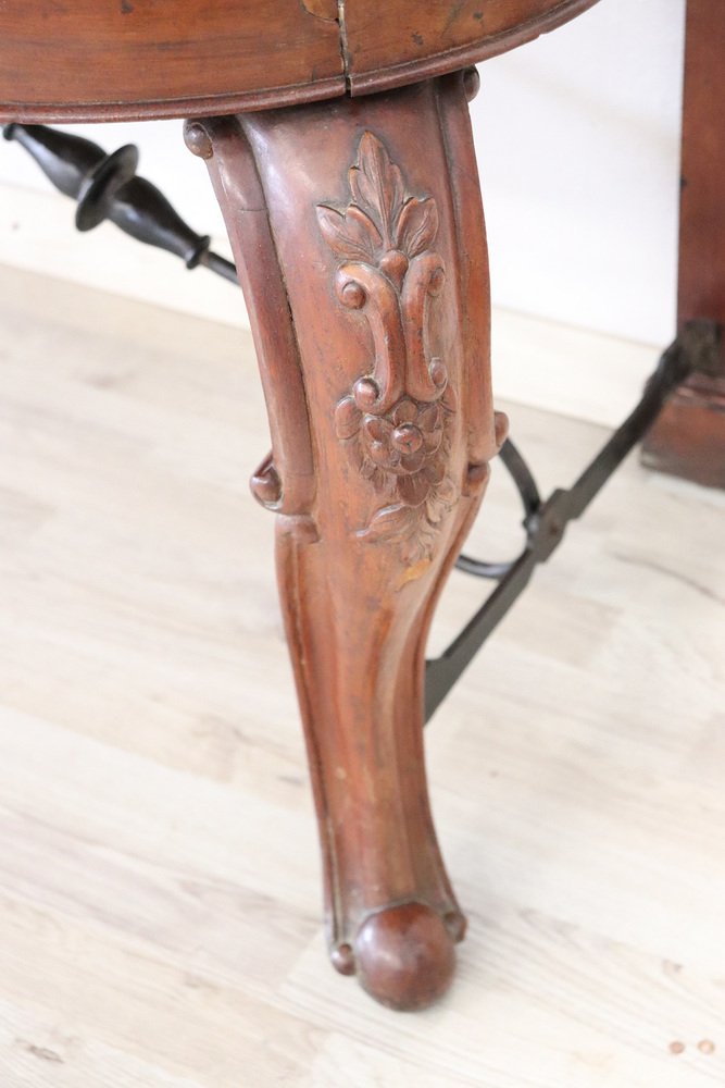 18th Century Oak Wood Console Table for sale at Pamono