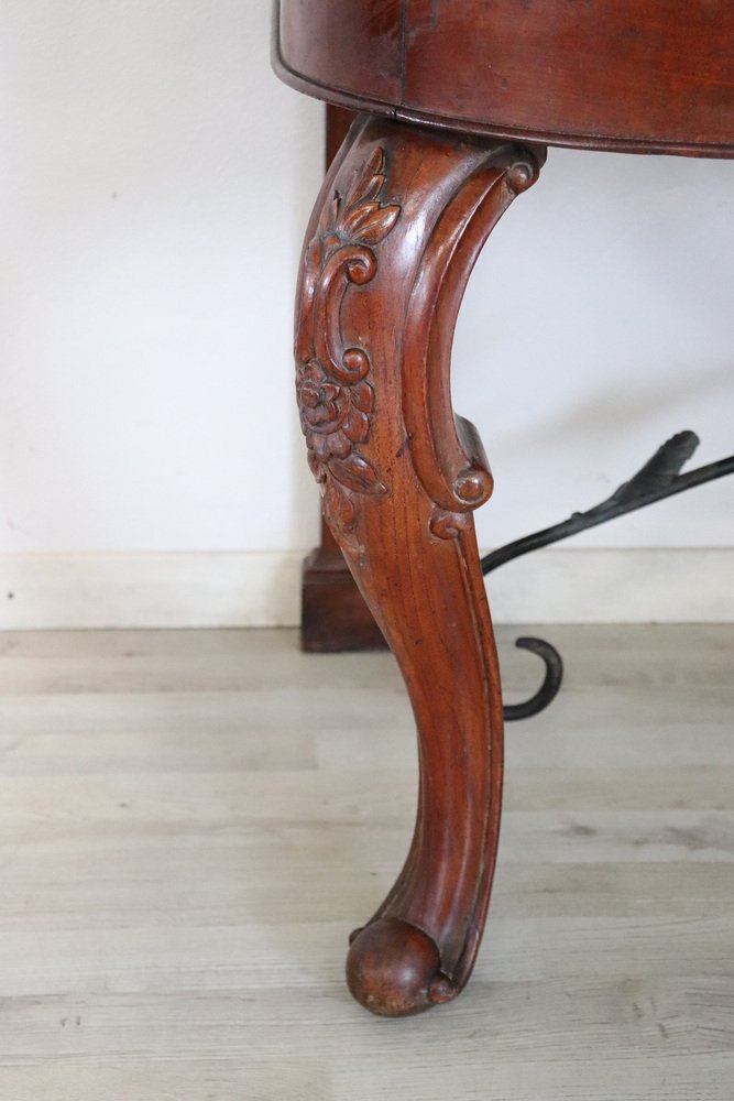 18th Century Oak Wood Console Table for sale at Pamono