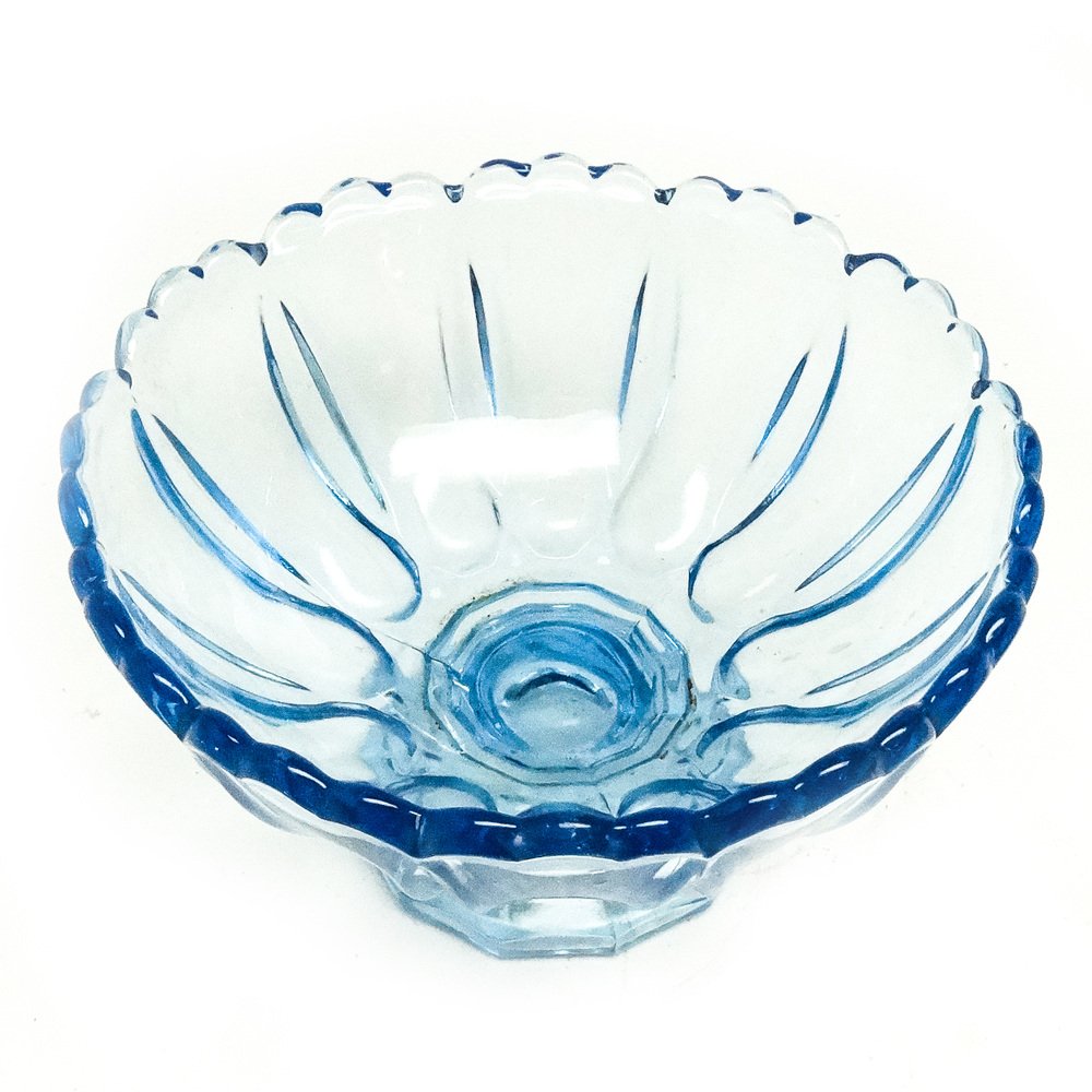 Footed Bowl from Ząbkowice Glassworks, 1930s for sale at Pamono