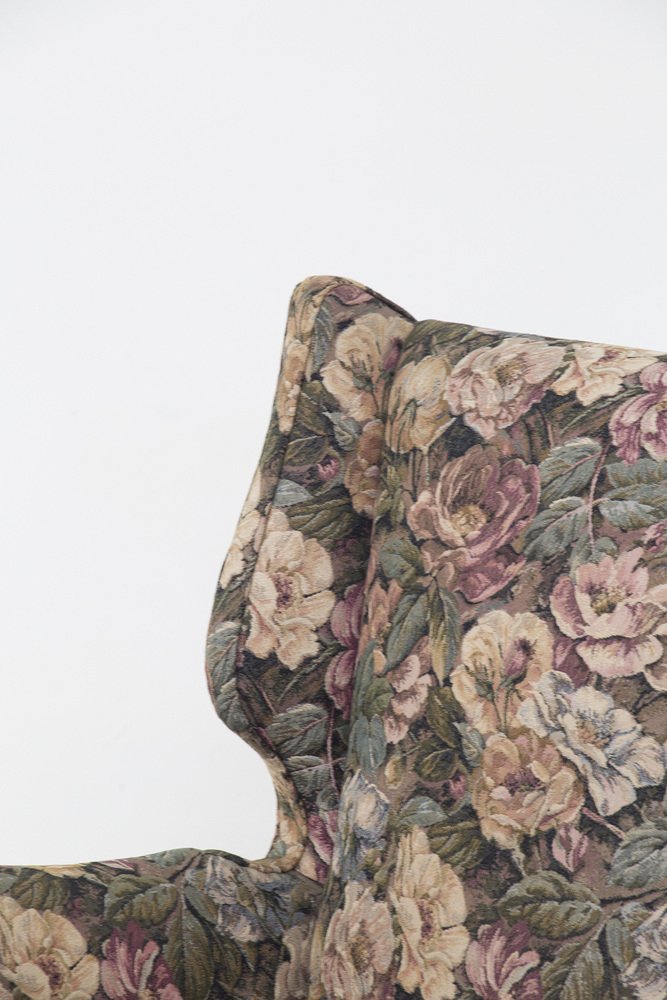 Poltrona Vintage In Tessuto Floreale, Italia, Anni '50 In Vendita Su - Foto 4