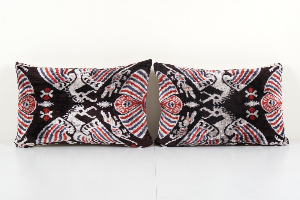 Cushion Cover Silk Velvet Ikat / Silk Ikat 40x40cm VS038