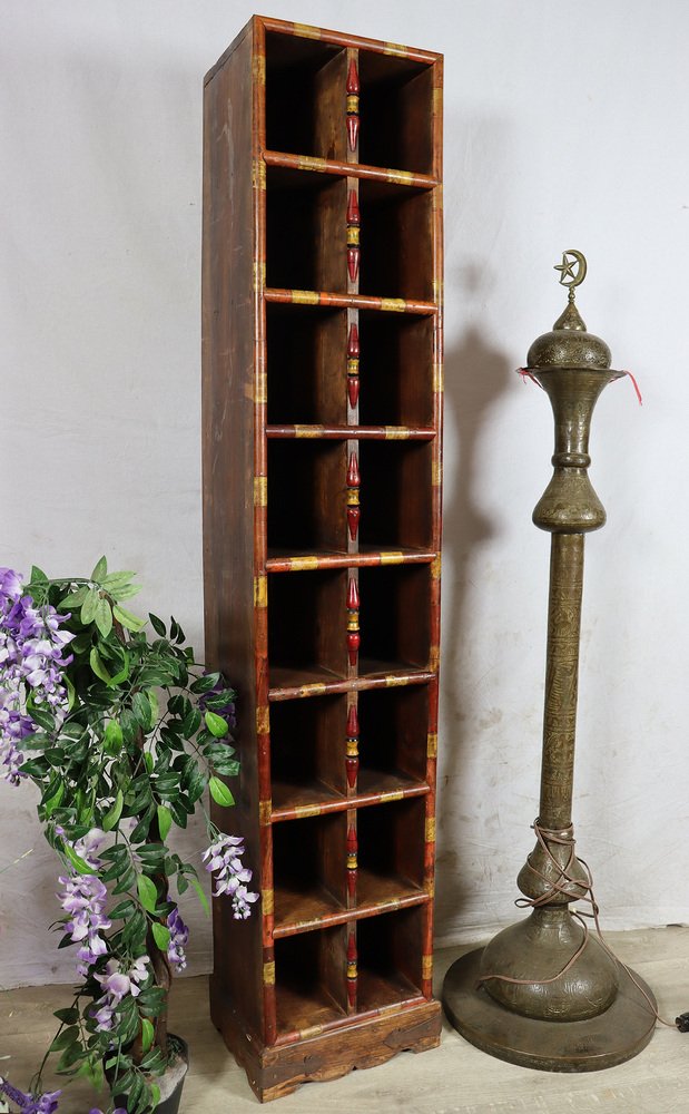 Tall Wooden Shelf, Punjab, Pakistan, 1990s for sale at Pamono