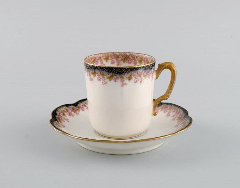 JPL JEAN POUYAT Ramequin A Creme Et Soucoupe En Porcelaine De Limoges