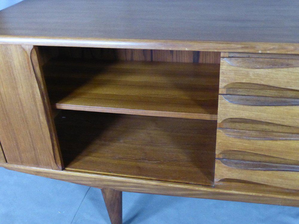 Large Vintage Teak Buffet for sale at Pamono