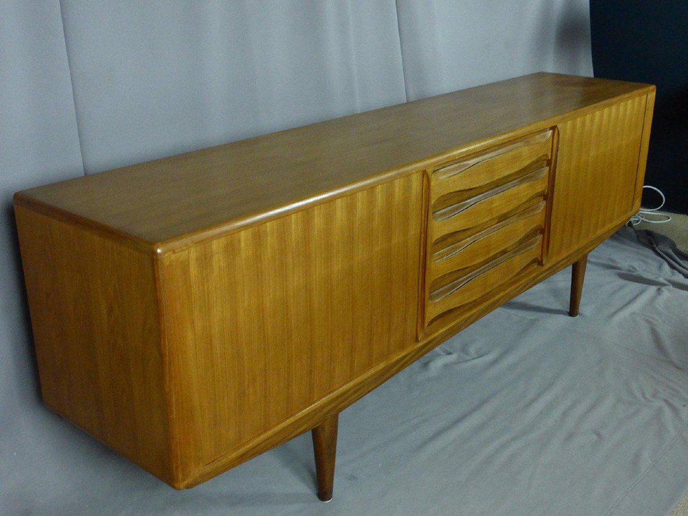 Large Vintage Teak Buffet for sale at Pamono