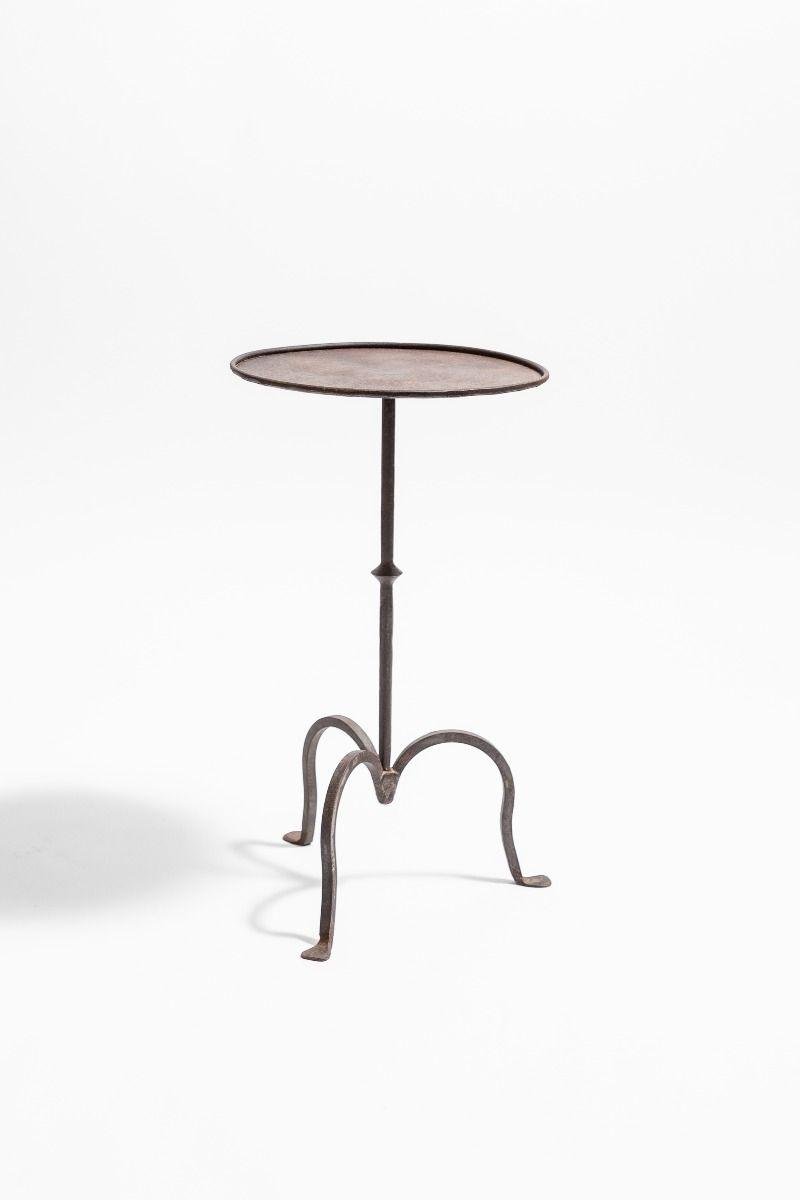 French Martini Tables in Wrought Iron, Set of 2 for sale at Pamono