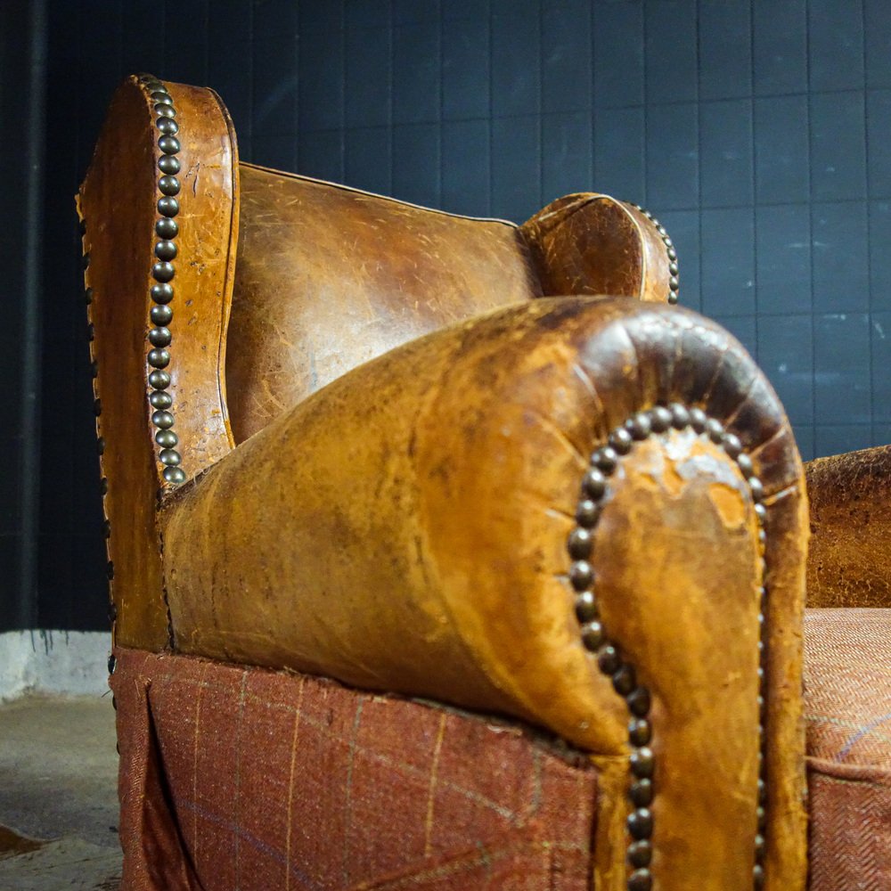 Tapaderos En Cuir Vintage – Étriers à Capuche – Équitation – Rares