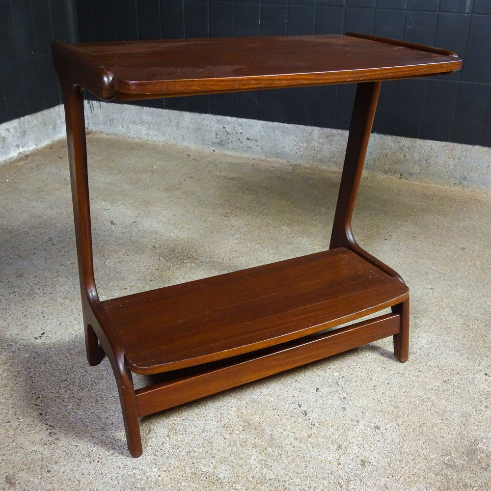 MidCentury Side Table with Two Shelves for sale at Pamono