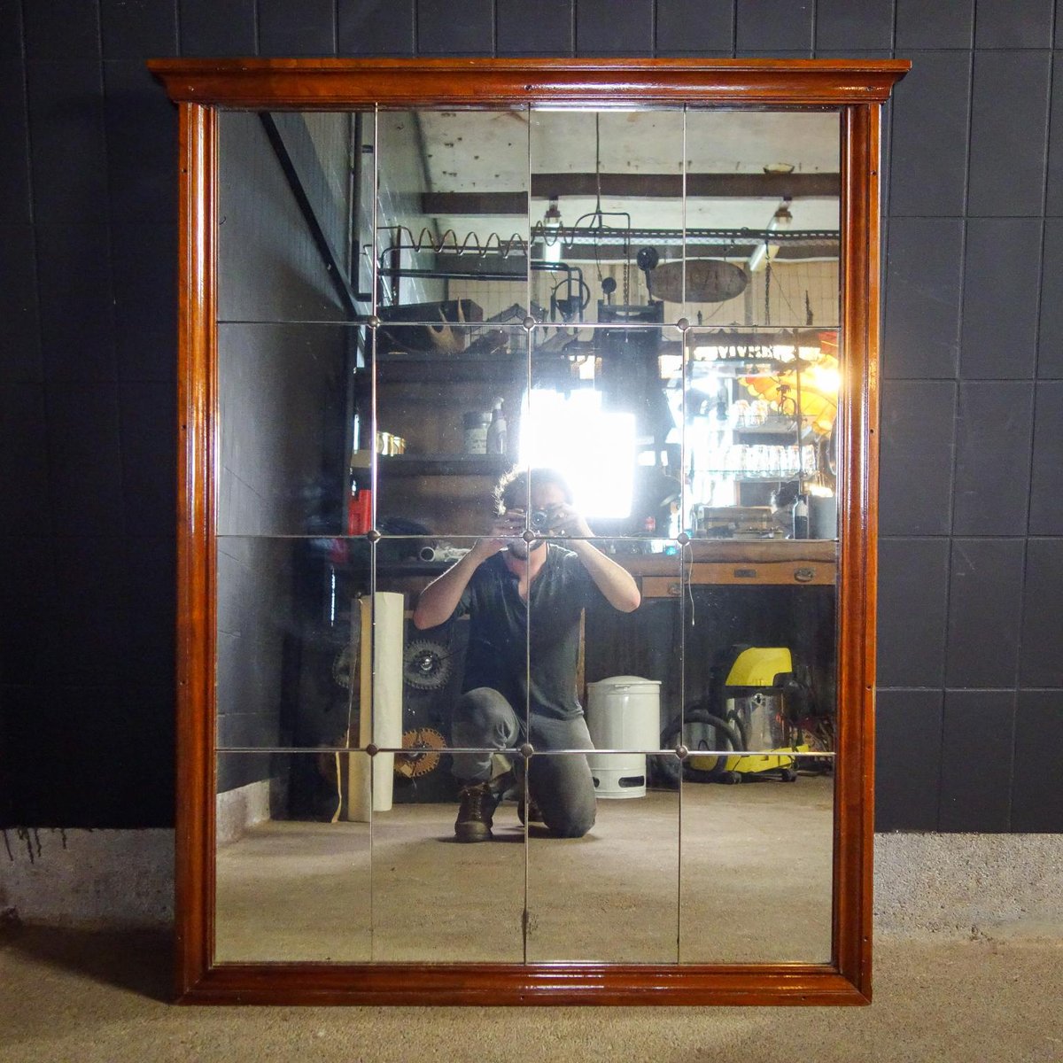 Large Vintage Mirror With Wooden Frame 1950s For Sale At Pamono Large vintage mirror with wooden frame 1950s for sale at pamono