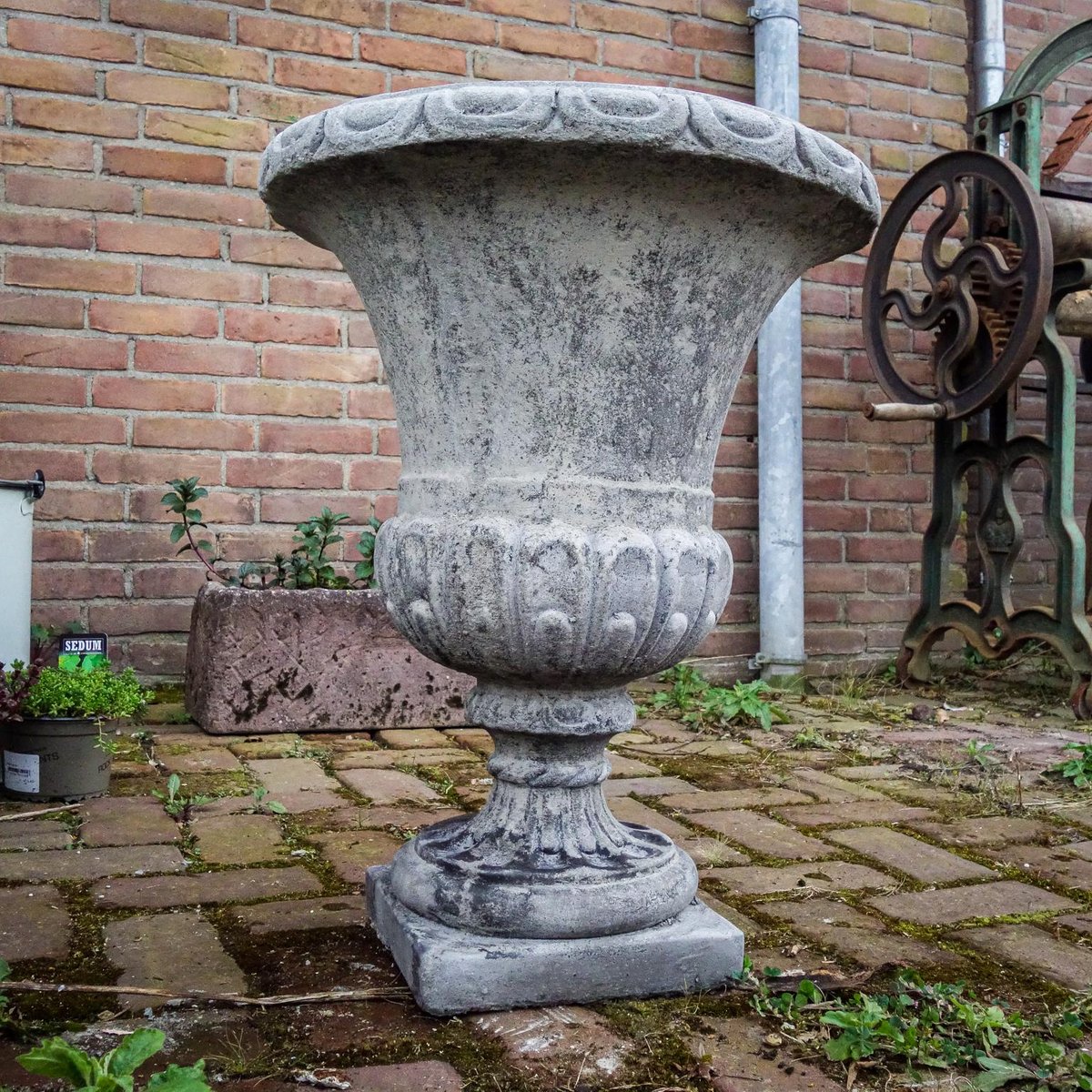 Concrete Louvre Garden Vase for sale at Pamono