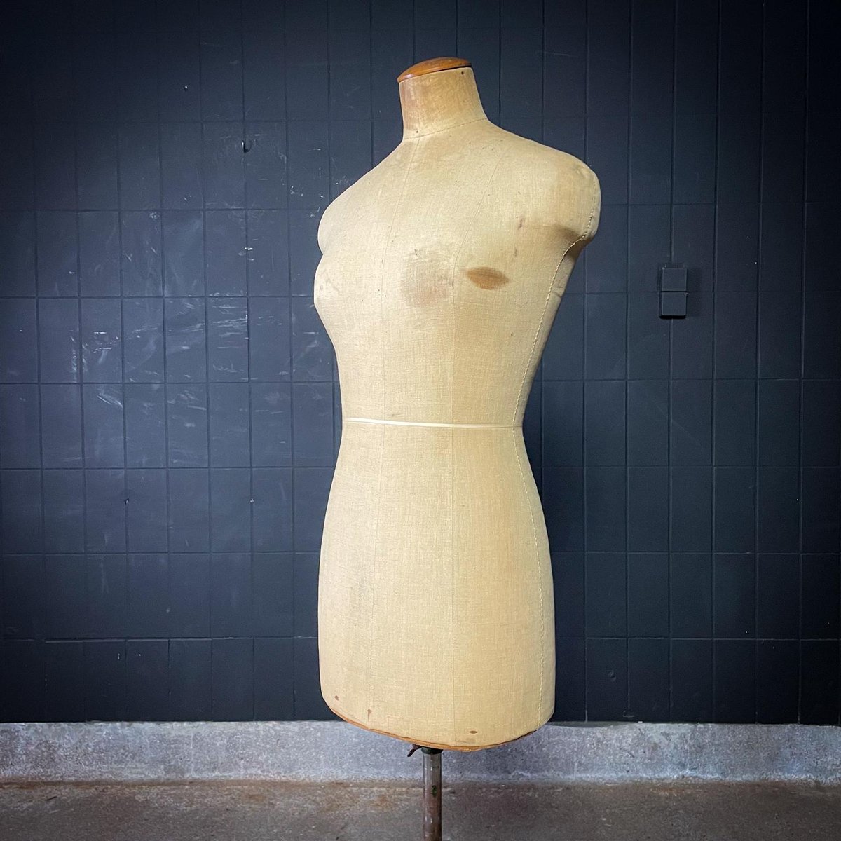 Männliche Schaufensterpuppe Torso Mit Massivholzständer – Höhenverstellbar 135-185 Cm Für Laden & Studio