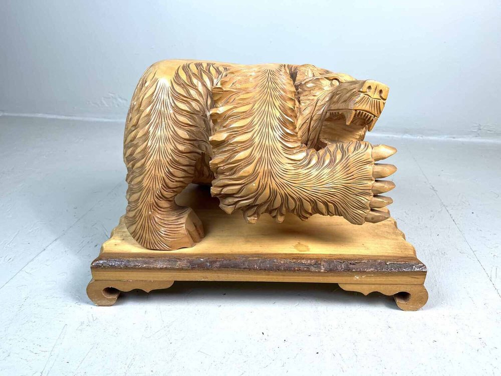 ② ancien ours en bois Brienz forêt noir 30 cm - Art | Sculptures & Bois