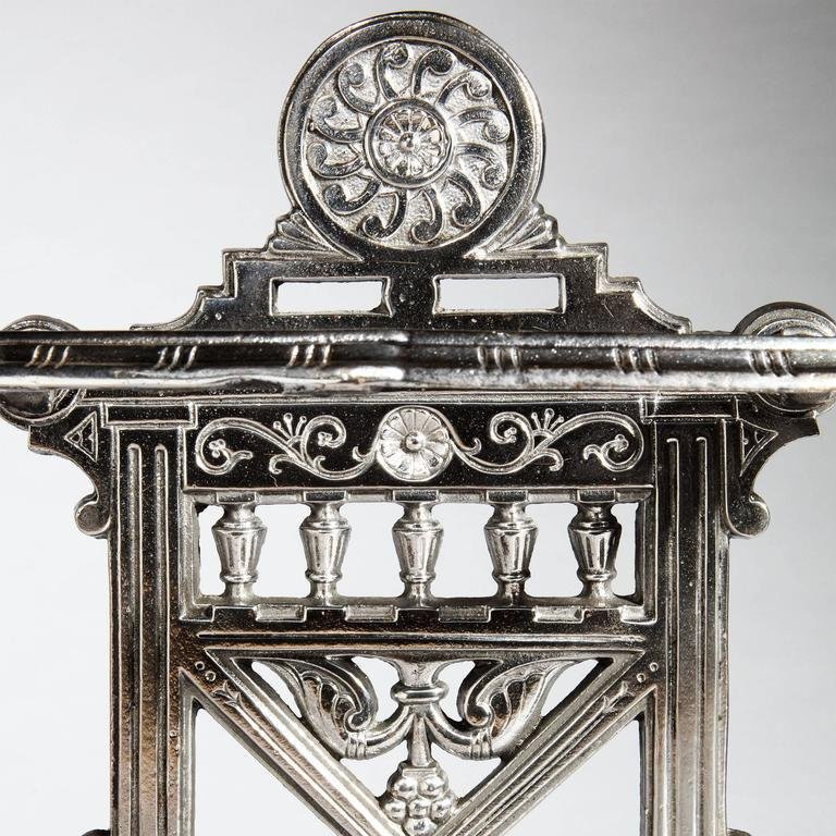 Victorian Polished Cast Iron Hall Umbrella Stand, 1890s for sale at Pamono