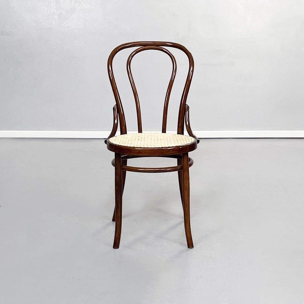 Thonet Stühle aus Stroh & Holz von Salvatore Leone, Österreich, 1900er ...