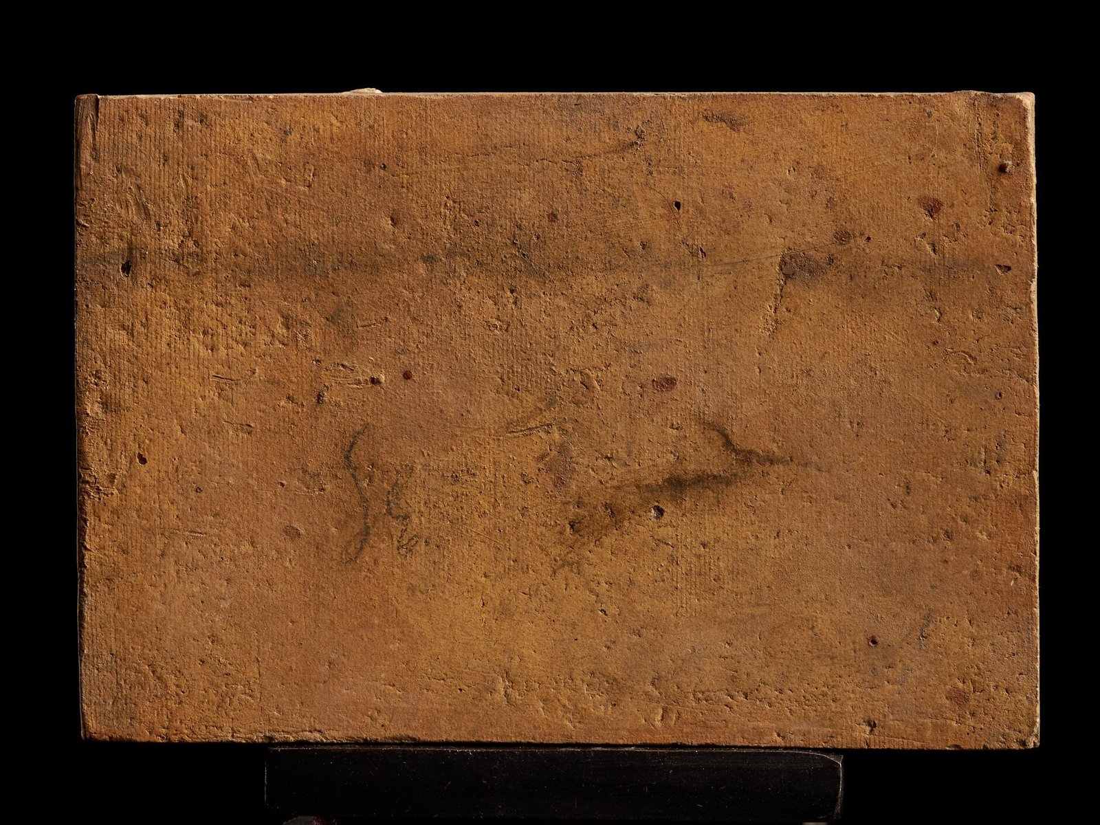 Vintage Earthenware Tile with Female Face for sale at Pamono