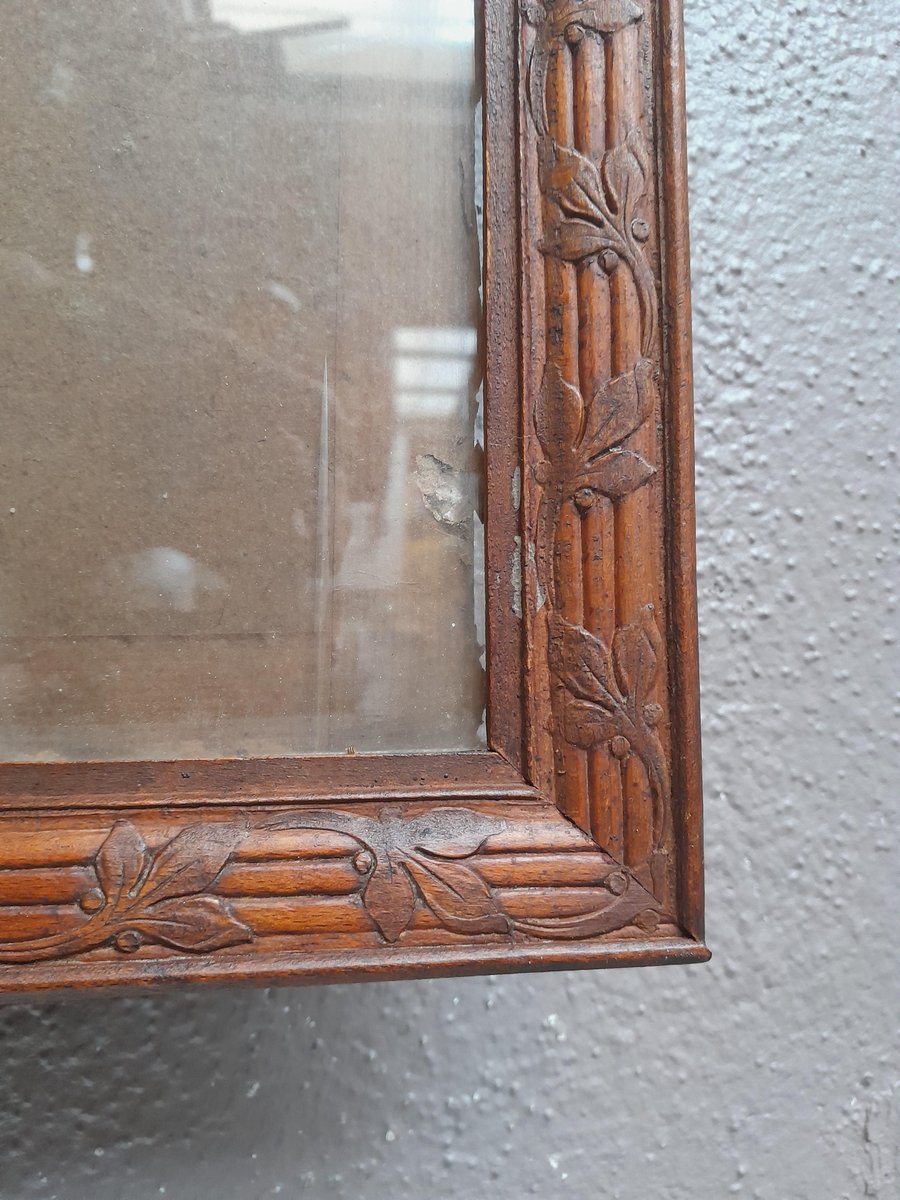 Vintage Carved Wooden Frame for sale at Pamono
