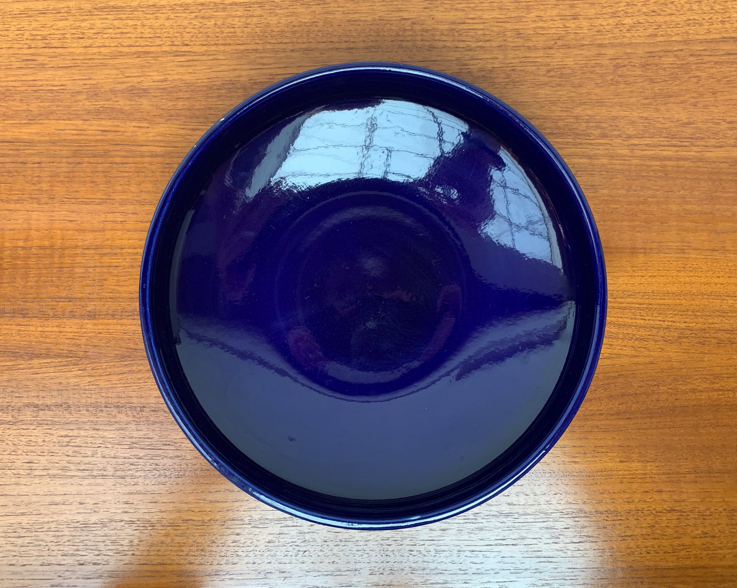 MidCentury West German Dark Blue Pottery Bowl, 1960s for sale at Pamono