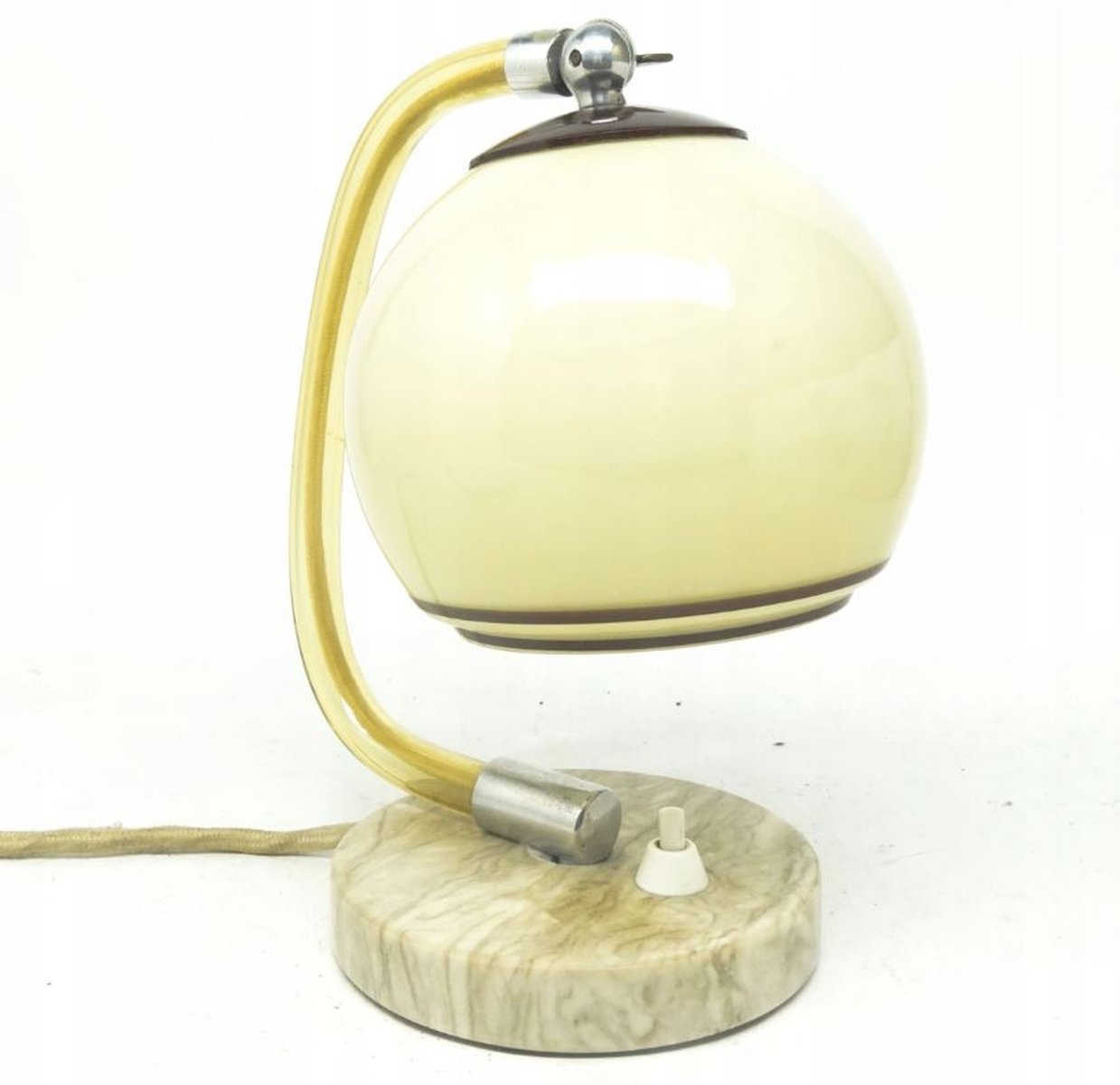 Art Deco Bedside Table Lamp by Josef Hurka for Napako, Czechoslovakia, 1950s for sale at Pamono