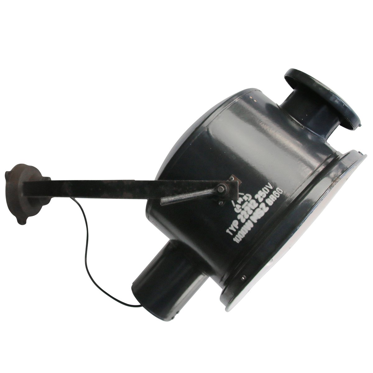 Picture of Vintage Industrial Blue Enamel and Cast Iron Sconce for sale at Pamono