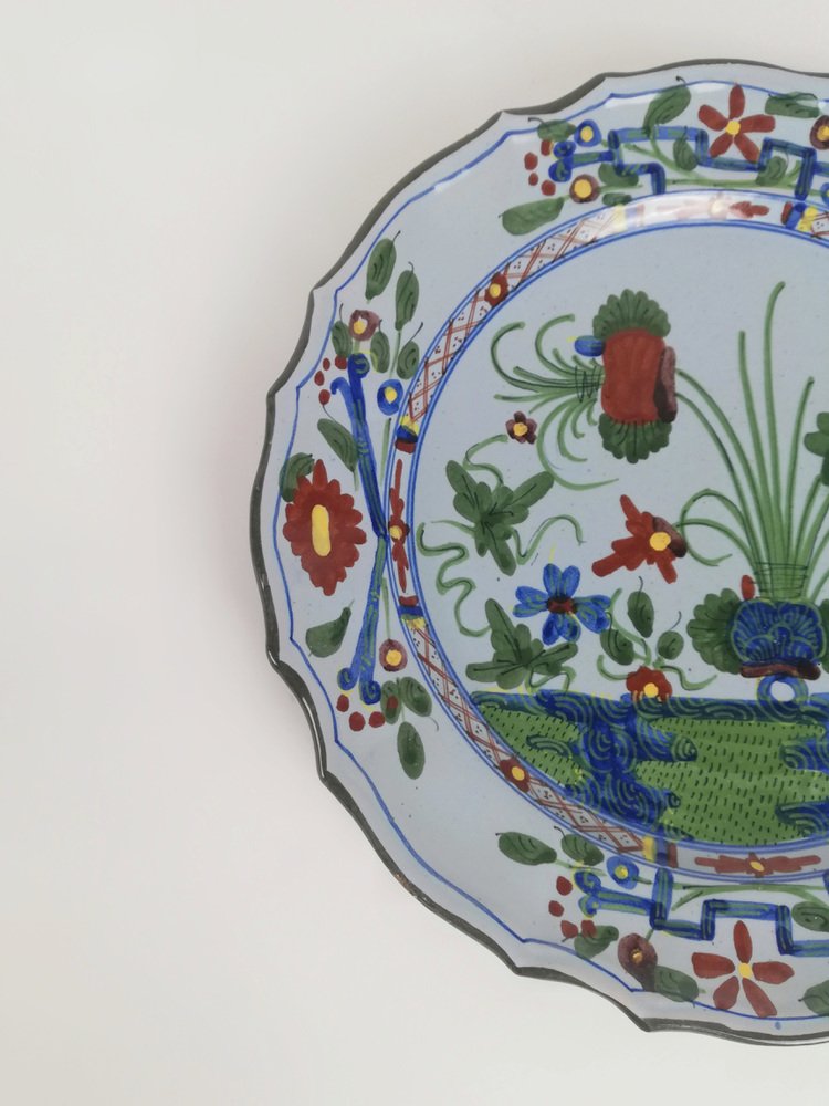 Grande Soupière Florale Début 19ème Siècle en Faïence des Islettes en
