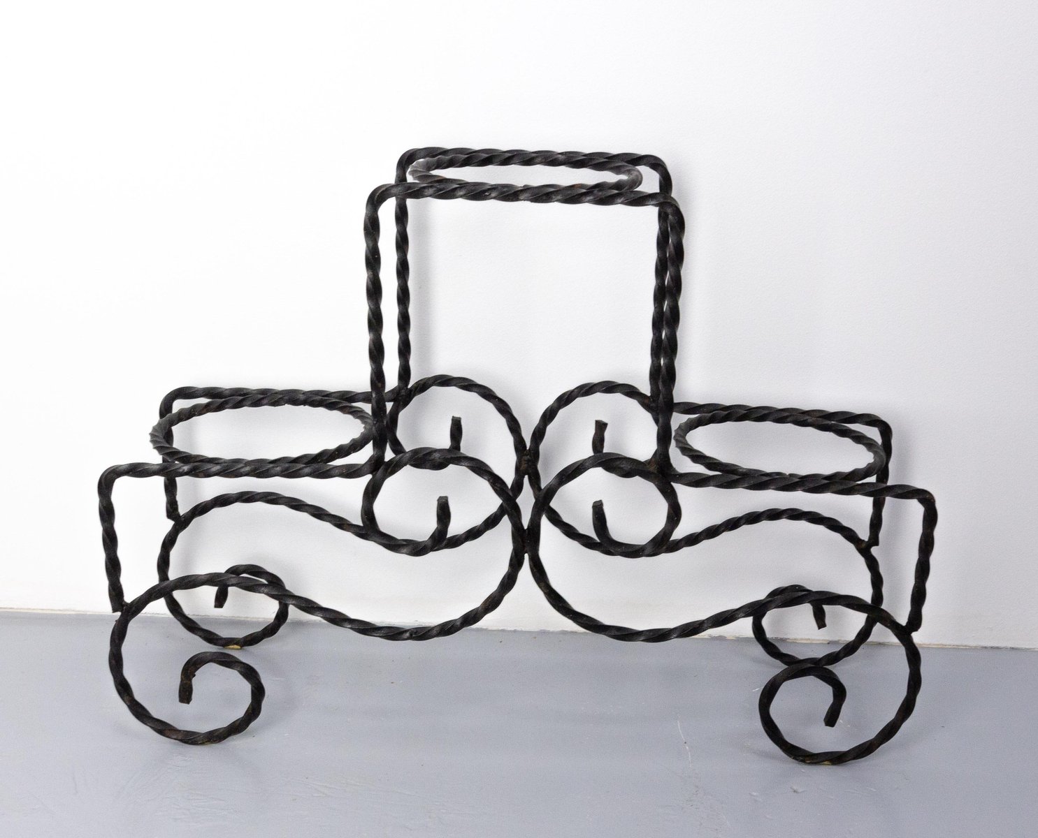 Handbemalter Übertopf Aus Schmiedeeisen | 17 Cm Durchmesser, Made In Italy – Rustikaler Blumentopf Für Fensterbank, Balkon & Garten