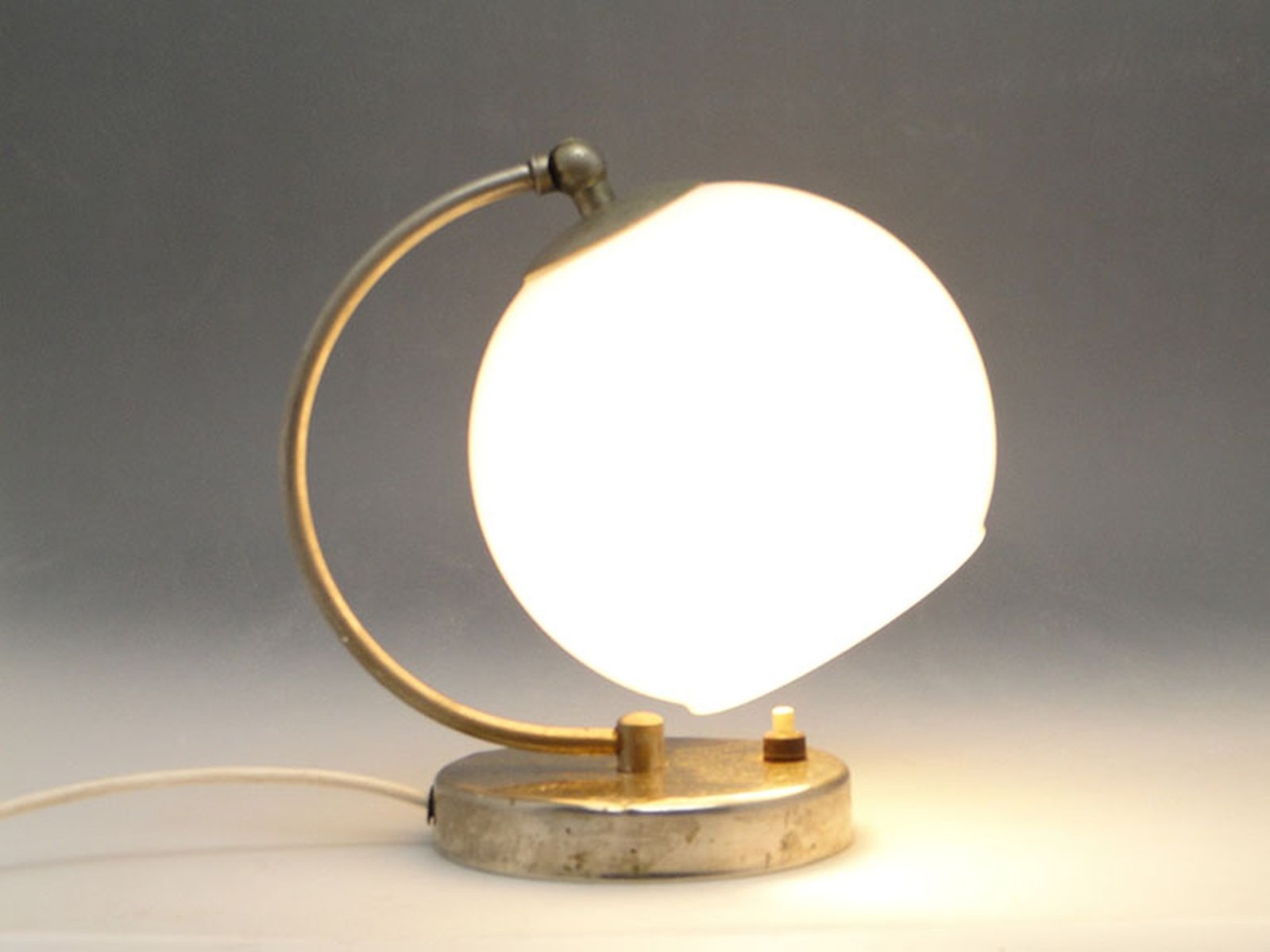 Art Deco Bedside Lamp, Poland, 1950s for sale at Pamono