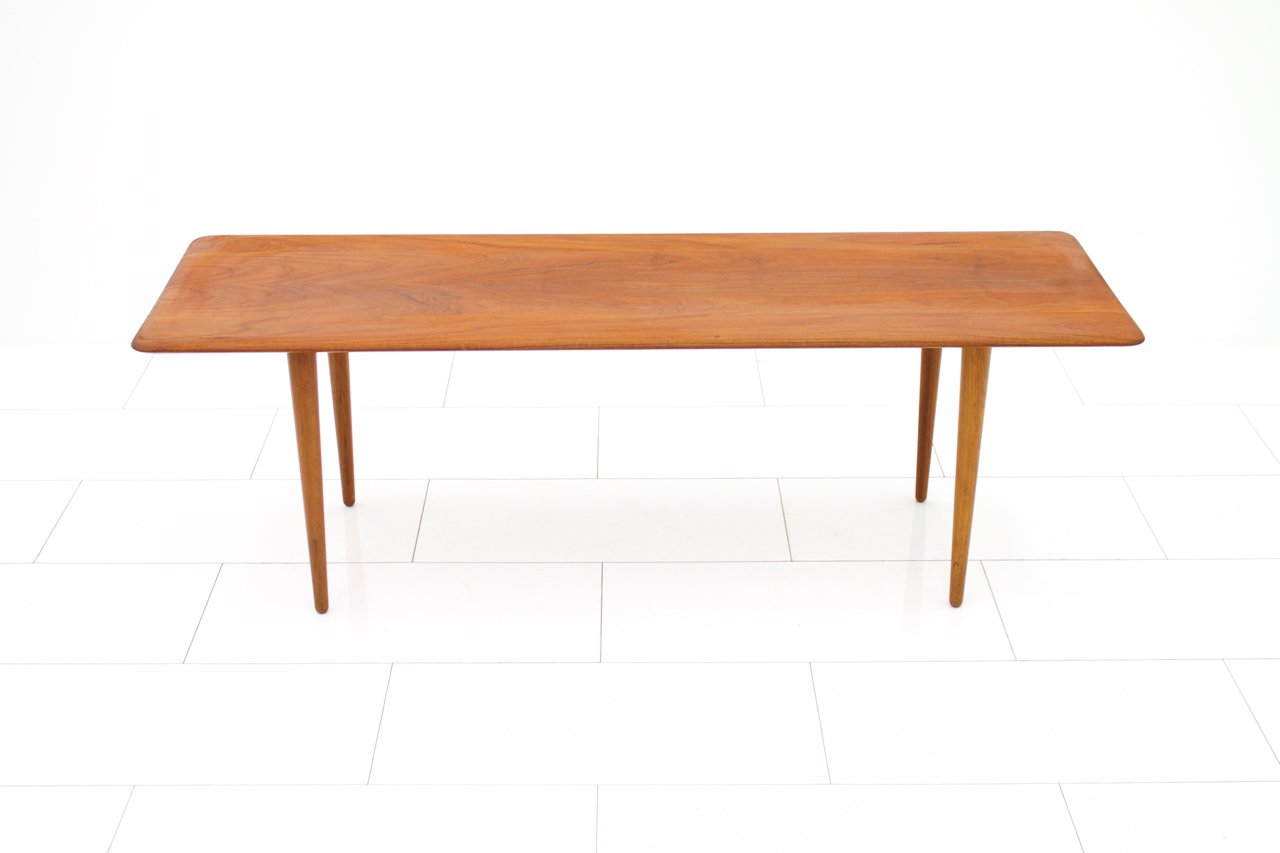 Minimalist Teak Sofa Table By Peter Hvidt Orla Molgaard Nielsen Minimalist Teak Sofa Table By Peter Hvidt Orla Molgaard Nielsen For France Son 1950s