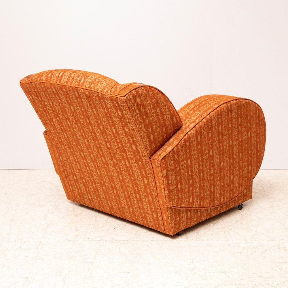 British Art Deco Sofa with Cloud Back and Rounded Sides, 1930 for sale