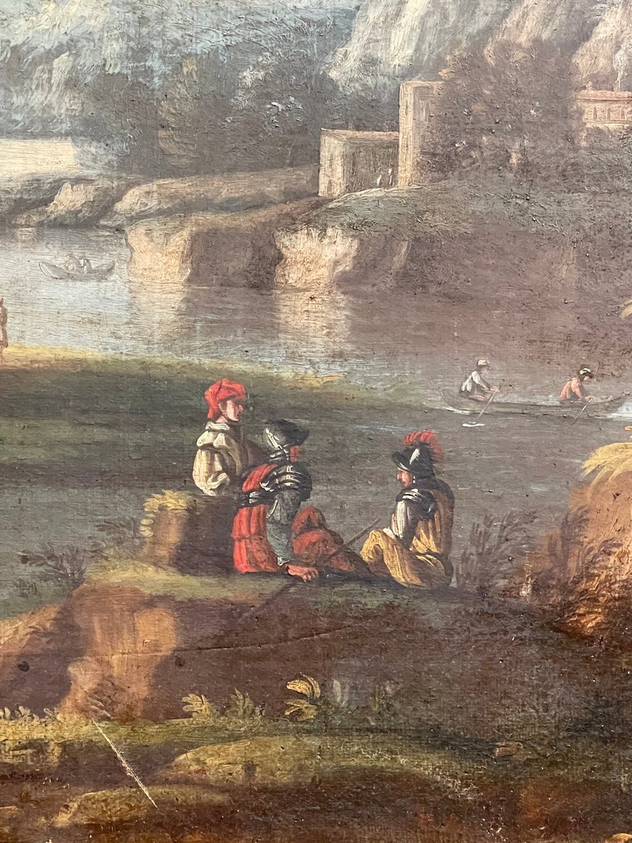 Francesco Zuccarelli, Landschaft mit Figuren, 1780, Öl auf Leinwand bei