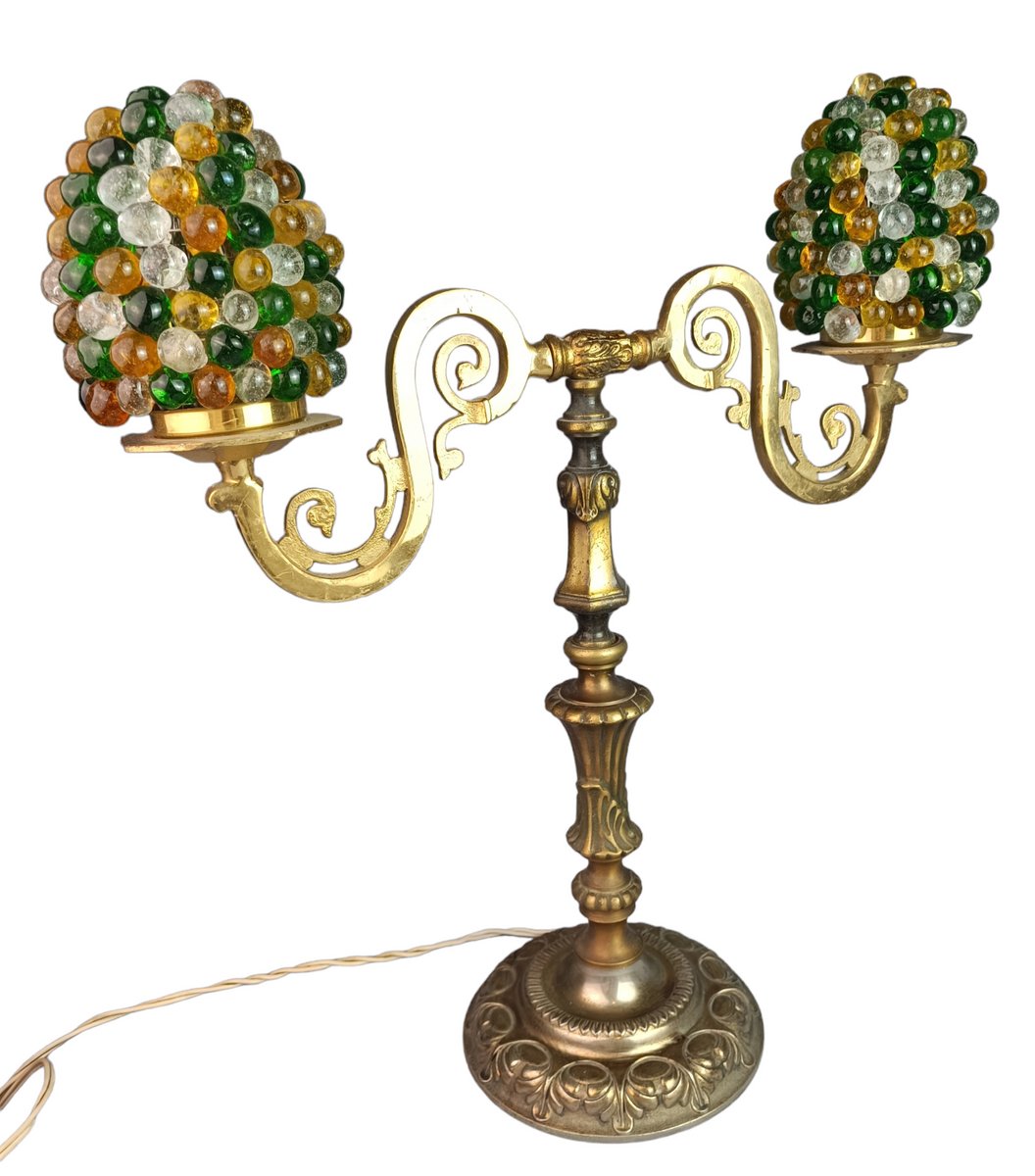 Murano Glass Grapes Table Lamp for sale at Pamono