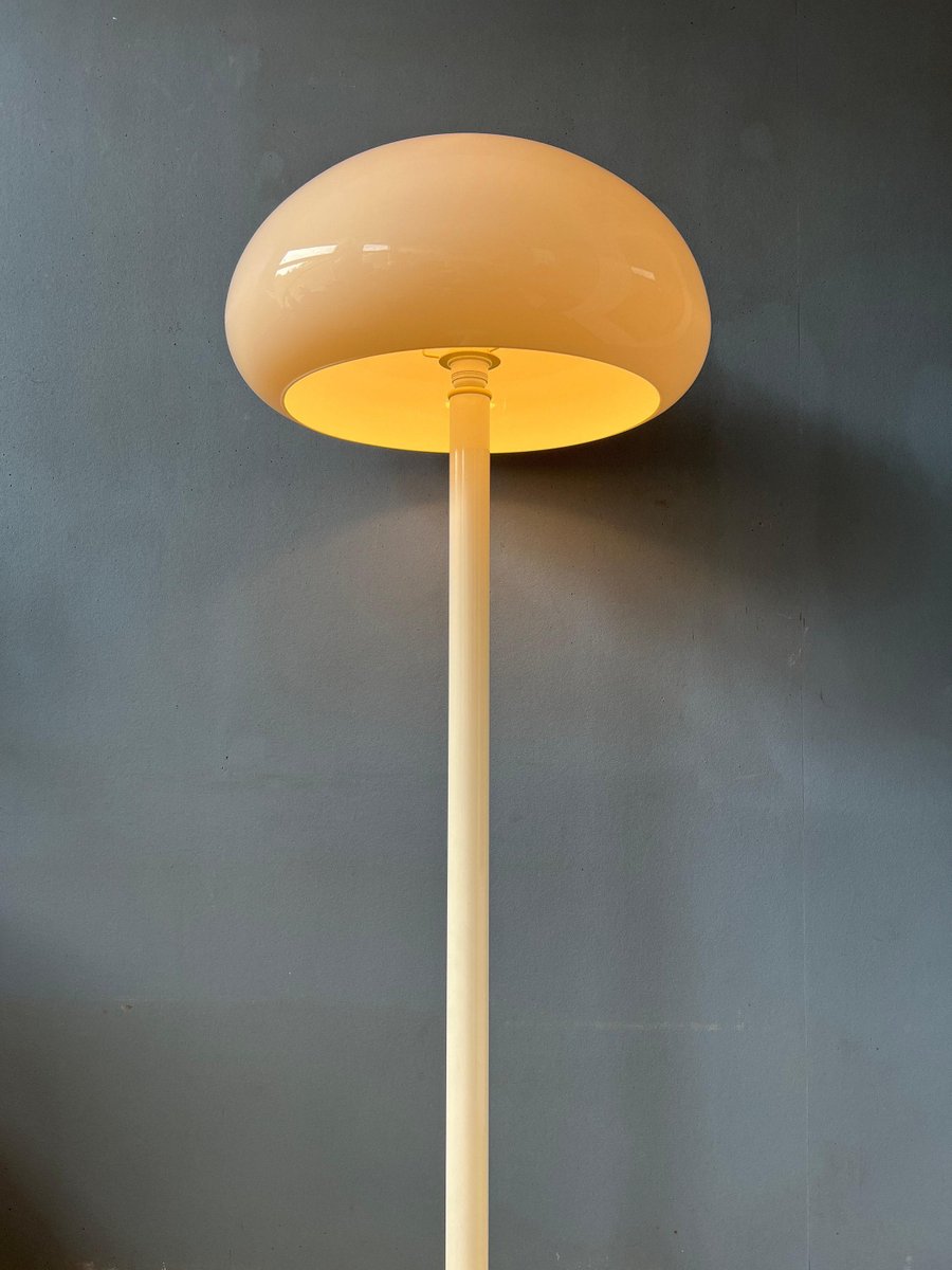 Lampe De Table Vintage 70's - Style Champignon / Space Age - Blanche - Fonctionnelle