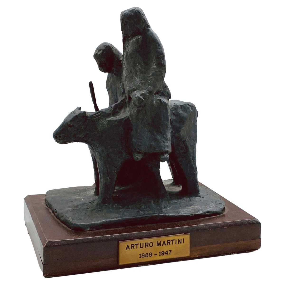 Arturo Martini, Fuga d'Egitto, 1940, Bronze for sale at Pamono
