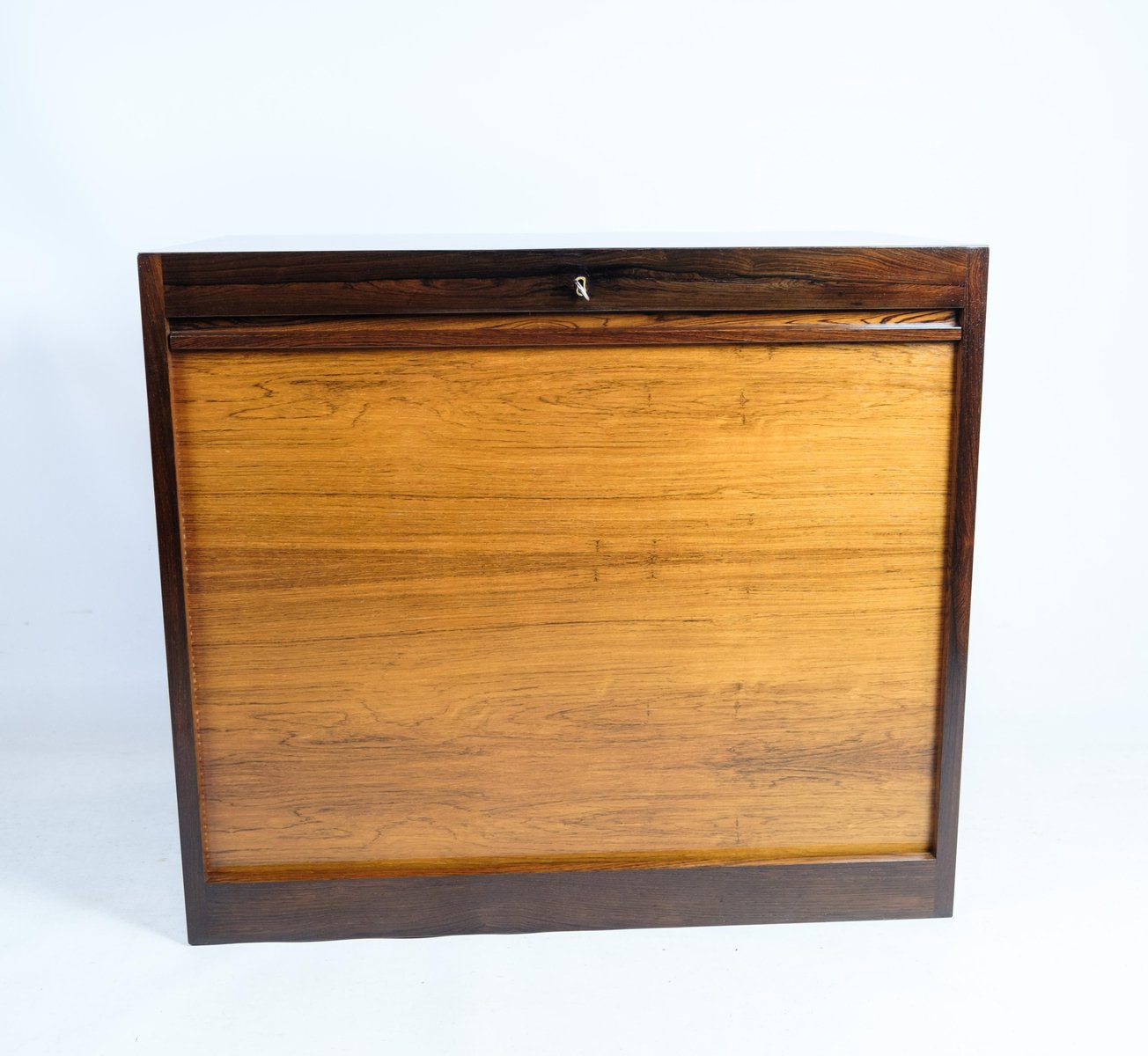 Danish Rosewood with PullUp Door, 1960s for sale at Pamono