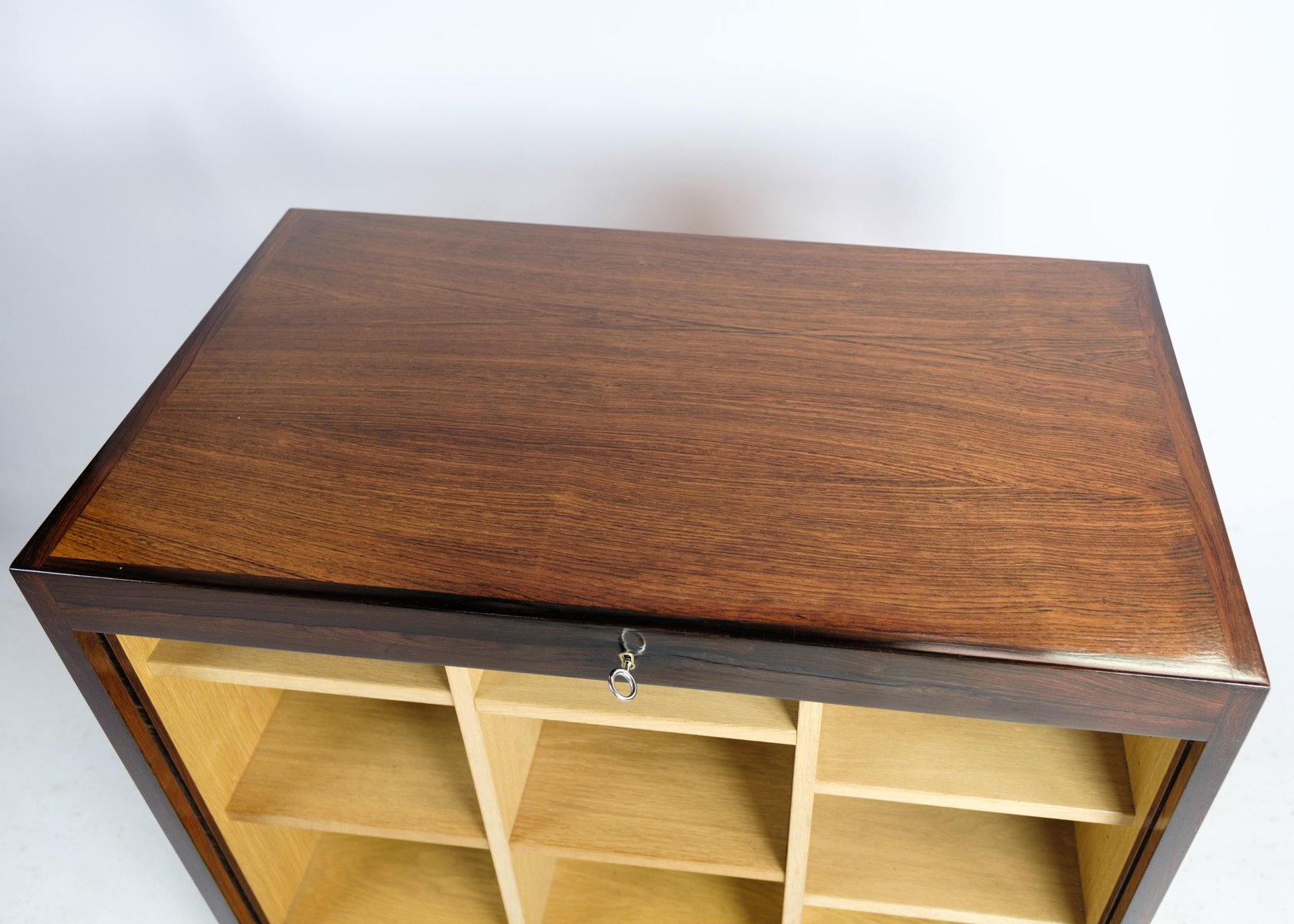 Danish Rosewood with PullUp Door, 1960s for sale at Pamono