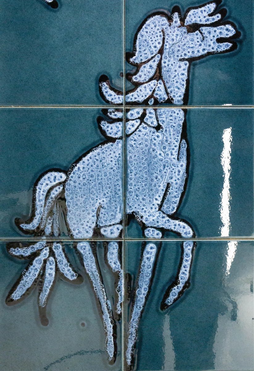 Tiles Horse Under the Moon Mid-Century, France, 1970s for sale at Pamono