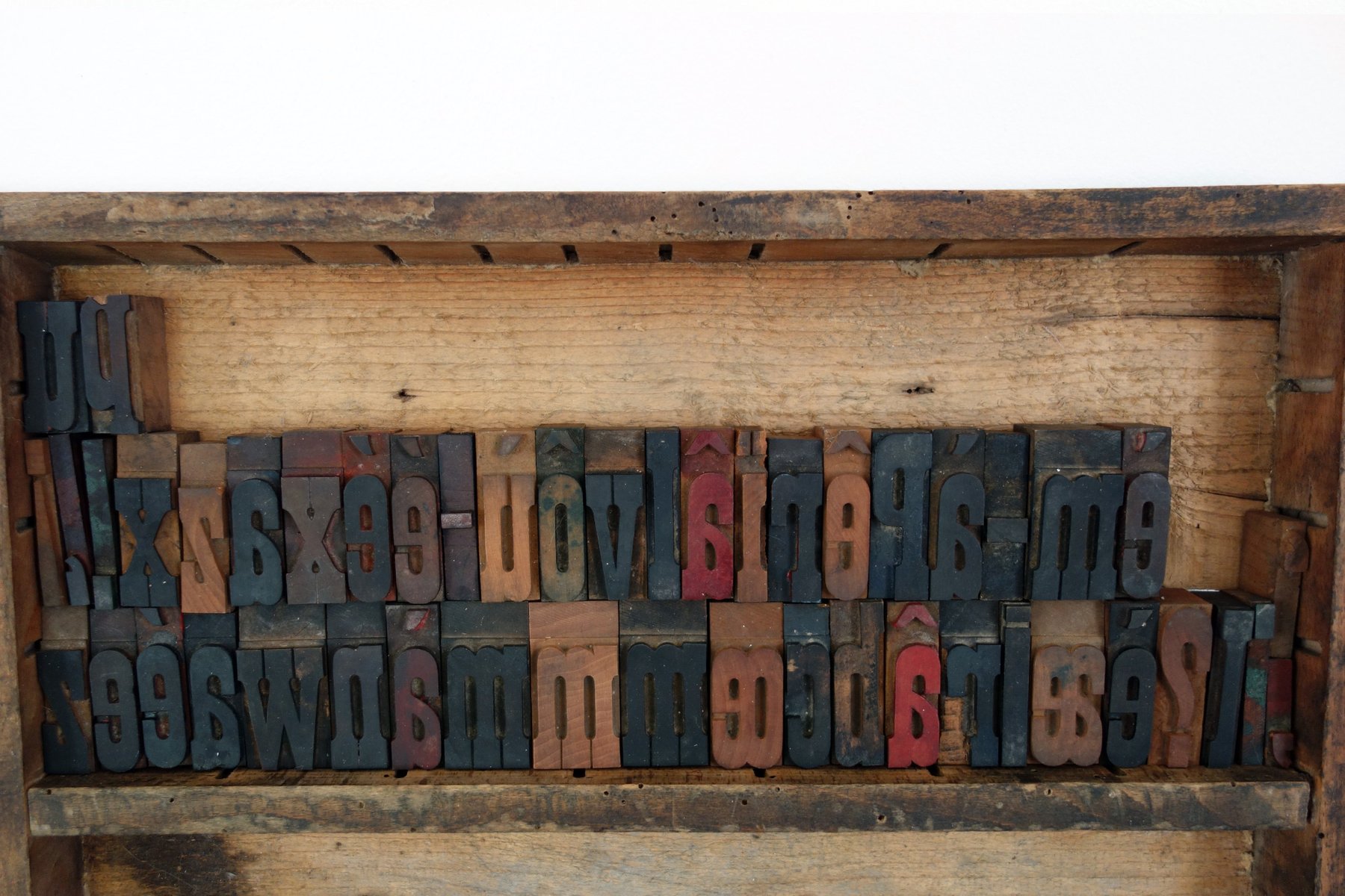 Block Lettering 1930s Vintage Wooden Industrial Printing Bloc Letter Figures, 1930s for sale ...