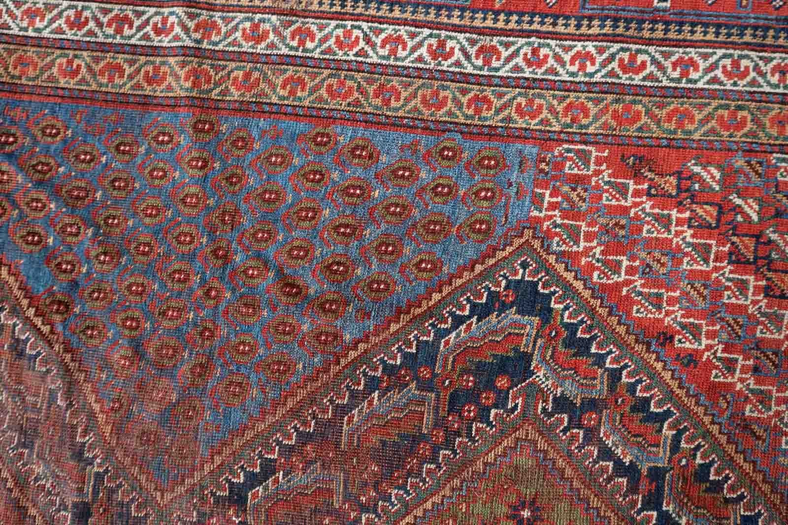 Middle Eastern Khamseh Rug, 1880s for sale at Pamono