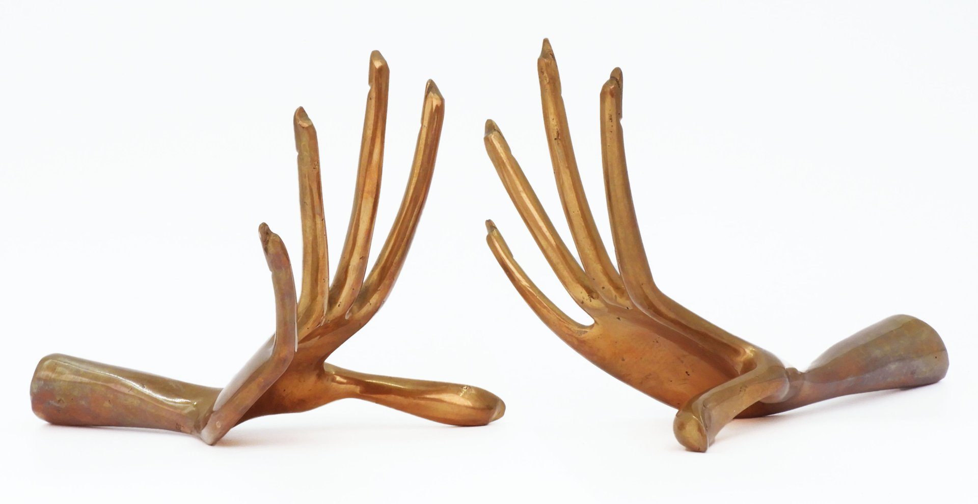 Bronze Hand Sculpture by Yves Lohé, 1970s for sale at Pamono